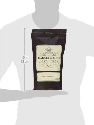 Harney & Sons Peppermint Herbal Tea Sachets, 50 Count