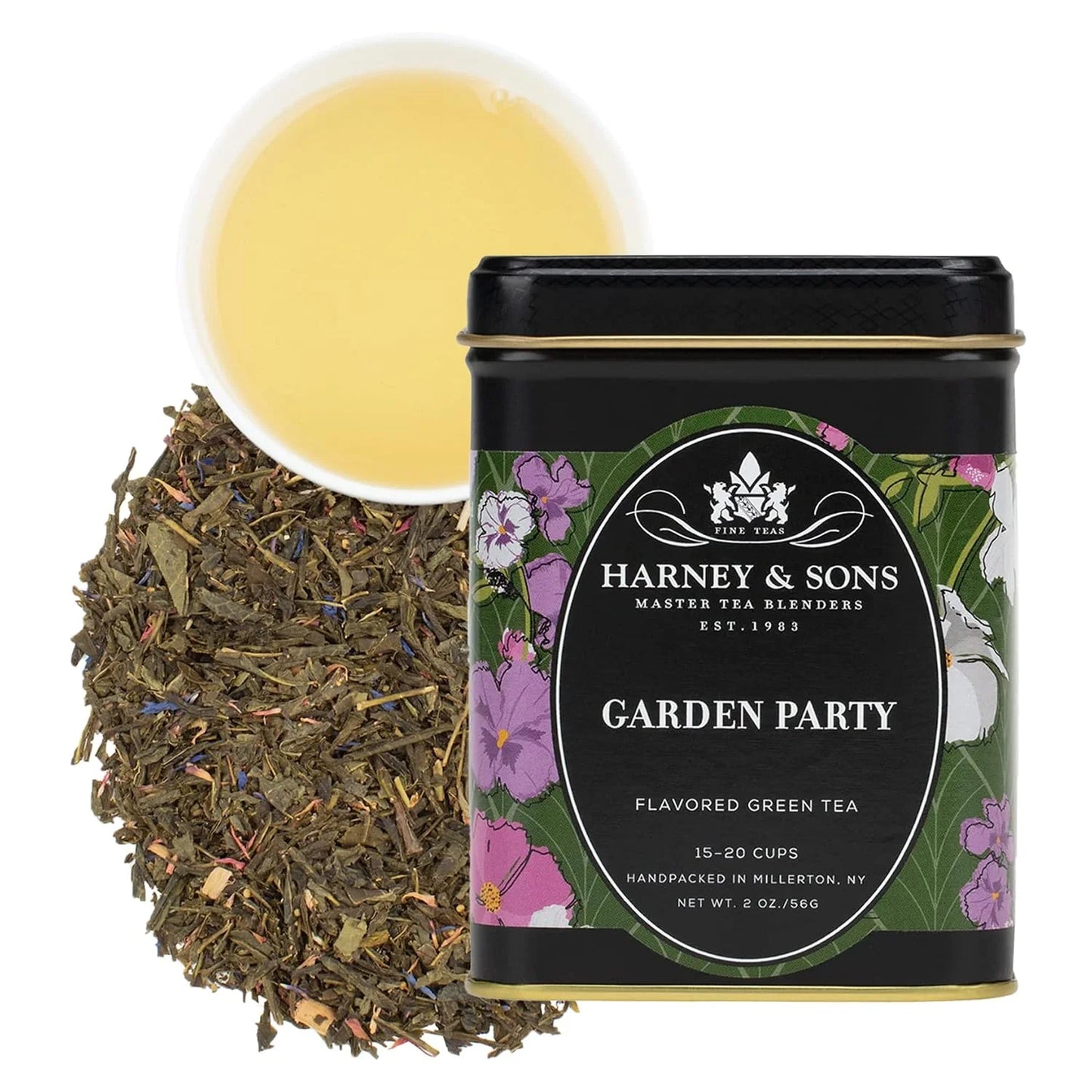 Harney & Sons Garden Party Loose Leaf Green Tea Tin, 2 oz