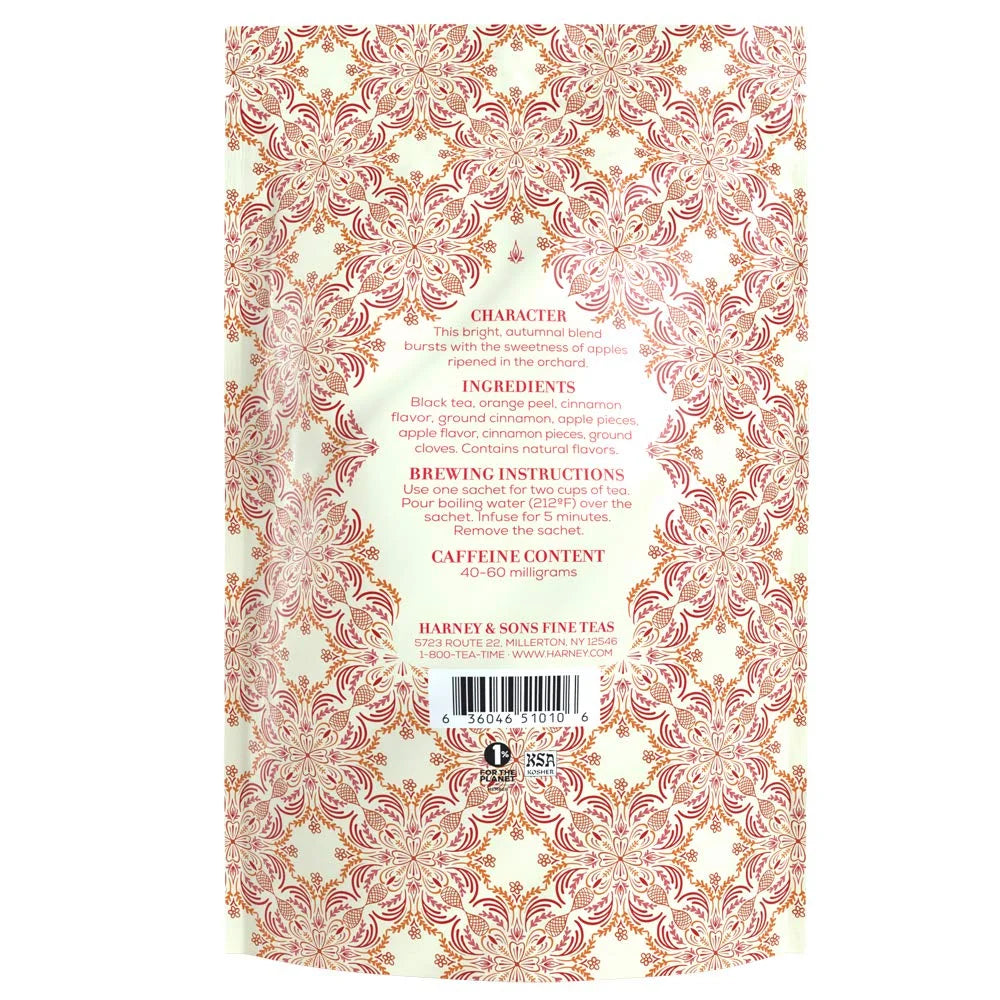 Harney & Sons Hot Apple Spice Black Tea, 50 Sachets