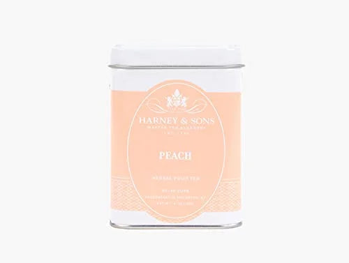 Harney & Sons Peach Fruit Herbal Tea Loose Leaf Tin, 4 oz