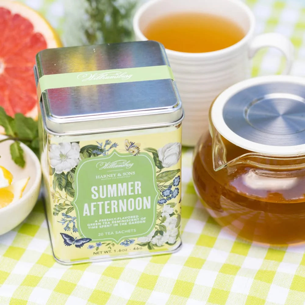 Harney & Sons Summer Afternoon Green Tea, 20 Sachets in Tin