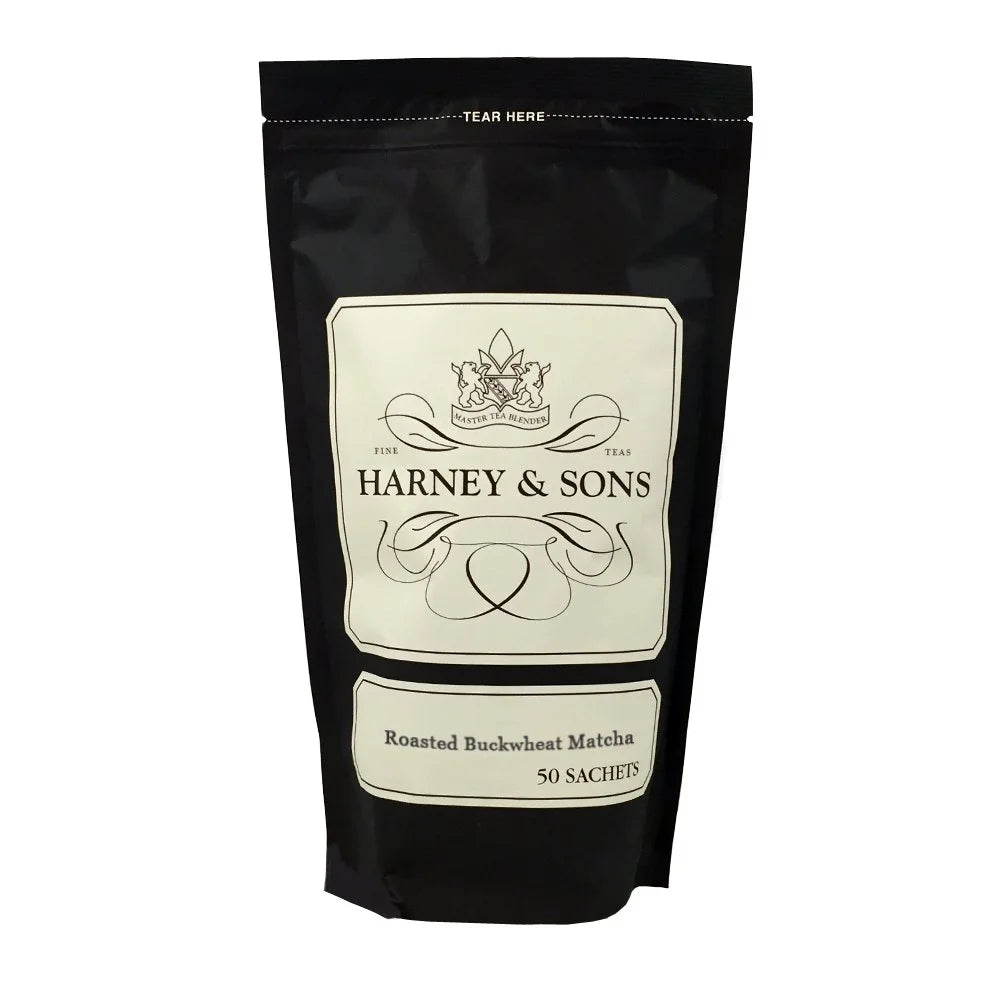 Harney & Sons Roasted Buckwheat Matcha Tea Sachets, 50 Count