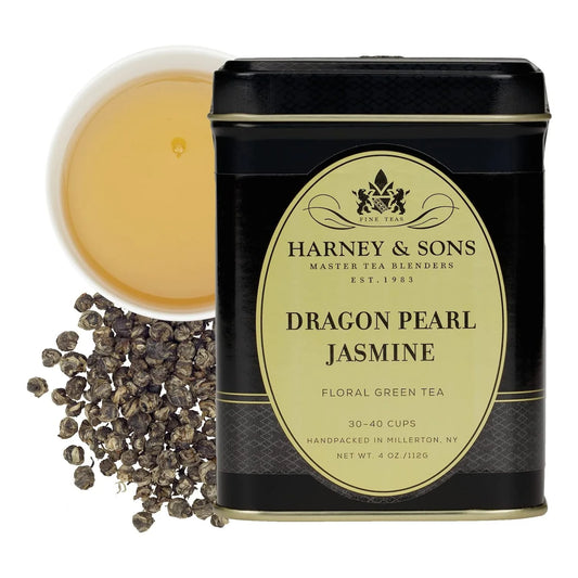 Harney & Sons Dragon Pearl Jasmine Loose Leaf Green Tea Tin, 4 oz