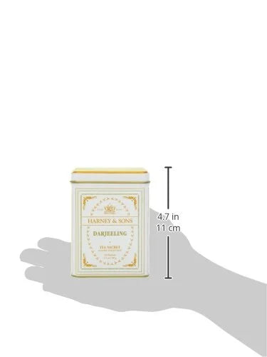 Harney & Sons Darjeeling Black Tea, 20 Sachets of Black Tea | Classic Collection, 20 sachet tin (Pack of 2)