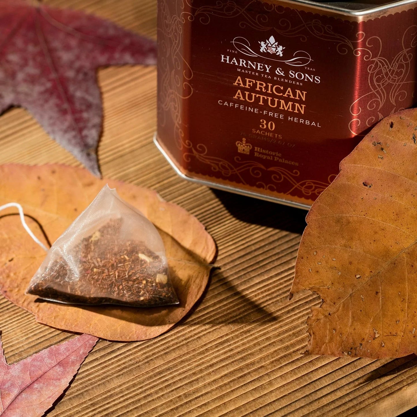 Harney & Sons African Autumn Rooibos Tea, 30 Sachets in Tin