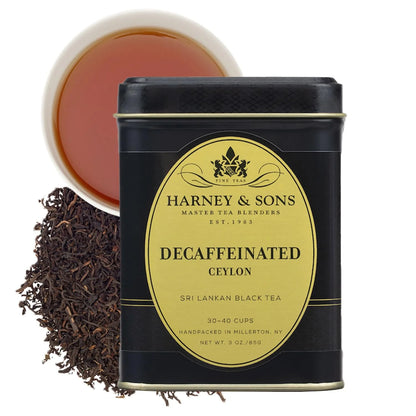 Harney & Sons Decaf Ceylon Loose Leaf Black Tea Tin, 3 oz