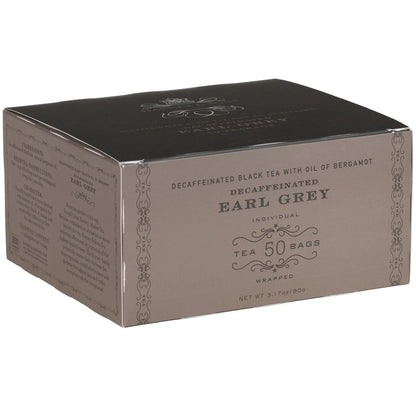Harney & Sons Decaf Earl Grey Black Tea Bags, 50 Count