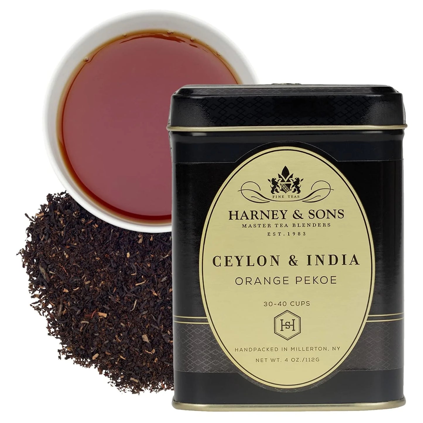 Harney & Sons Ceylon & India Loose Leaf Black Tea Tin, 4 oz