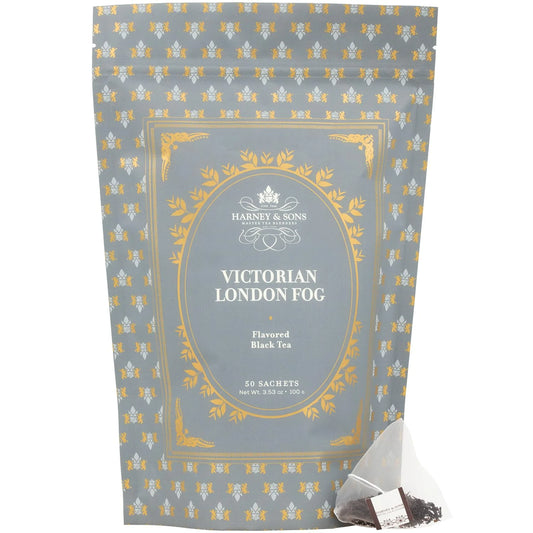Harney & Sons Victorian London Fog Tea Sachets, 50 Count