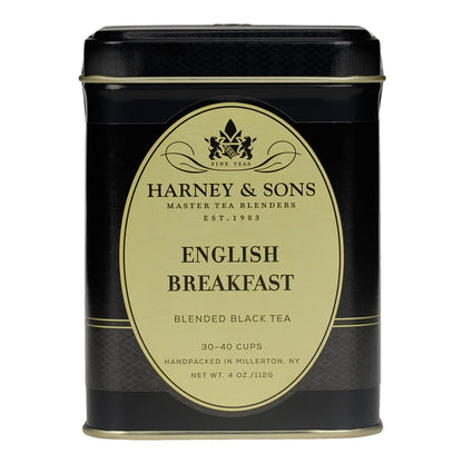 Harney & Sons English Breakfast Loose Leaf Black Tea Tin, 4 oz
