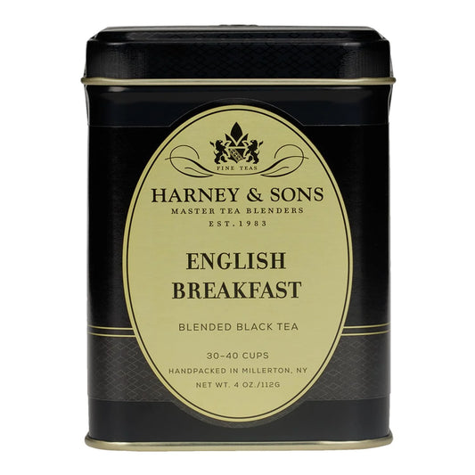 Harney & Sons English Breakfast Loose Leaf Black Tea Tin, 4 oz