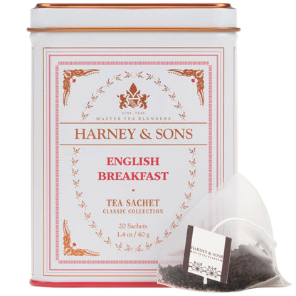Harney & Sons Black Tea, English Breakfast, 20 Sachets