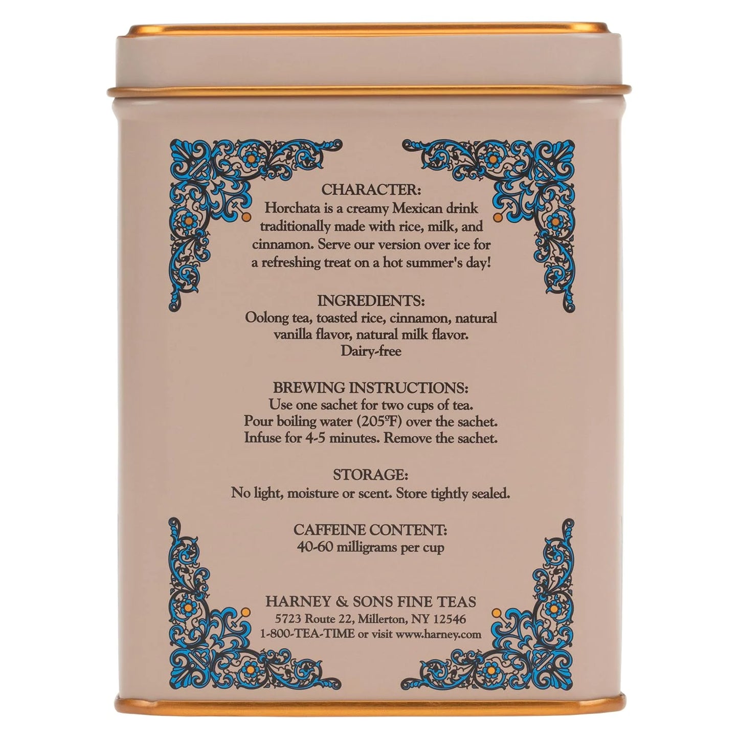 Harney & Sons HT Horchata Oolong Tea, 20 Sachets in Tin