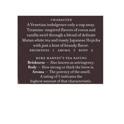 Harney & Sons Venetian Tiramisu Loose Leaf White Tea Tin, 2 oz