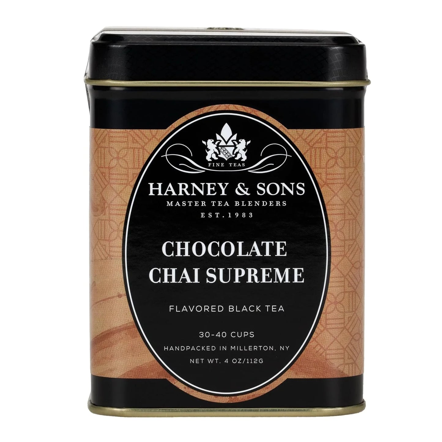 Harney & Sons Chocolate Chai Supreme Loose Leaf Black Tea Tin, 4 oz