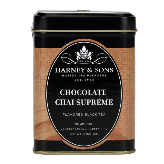 Harney & Sons Chocolate Chai Supreme Loose Leaf Black Tea Tin, 4 oz