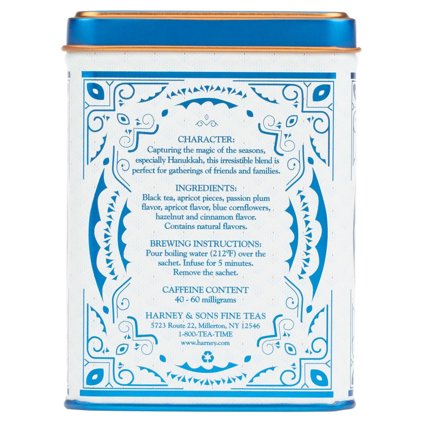 Harney & Sons Celebration Black Tea, 20 Sachets in Decorative Tin