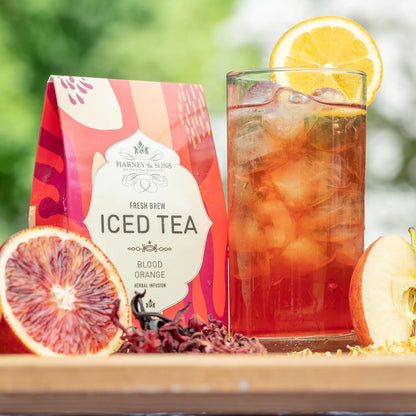 Harney & Sons Fresh Brew Blood Orange Herbal Iced Tea, 3 Tea Bags