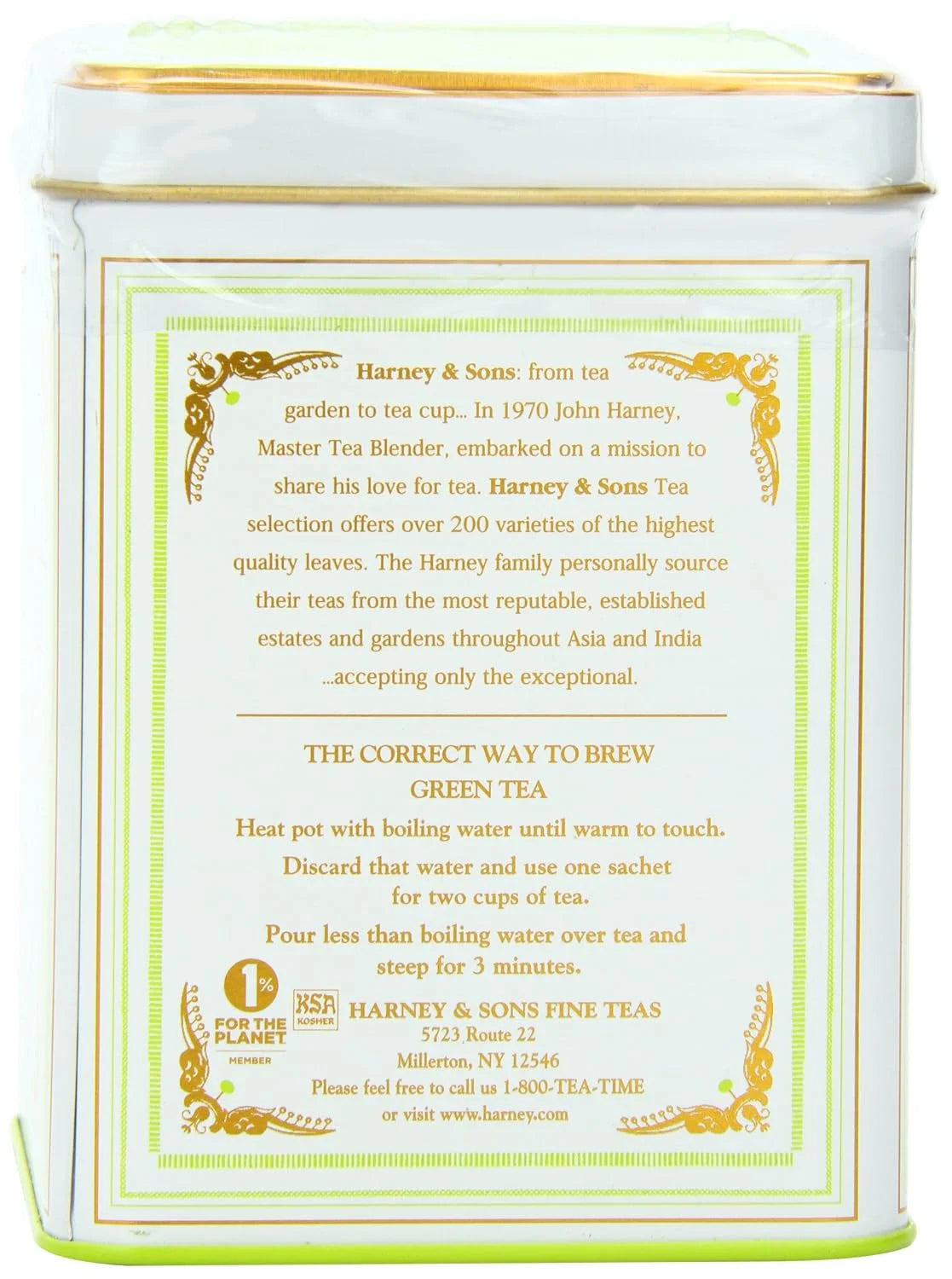 Harney & Sons Citron Green Tea, White, 20 Count (Pack of 2)