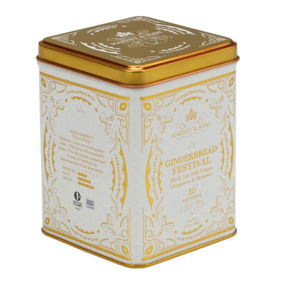 Harney & Sons Gingerbread Festival Black Tea, 20 Sachets in Tin