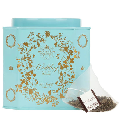 Harney & Sons Wedding Tea, White Tea Blend, 30 Sachets in Tin