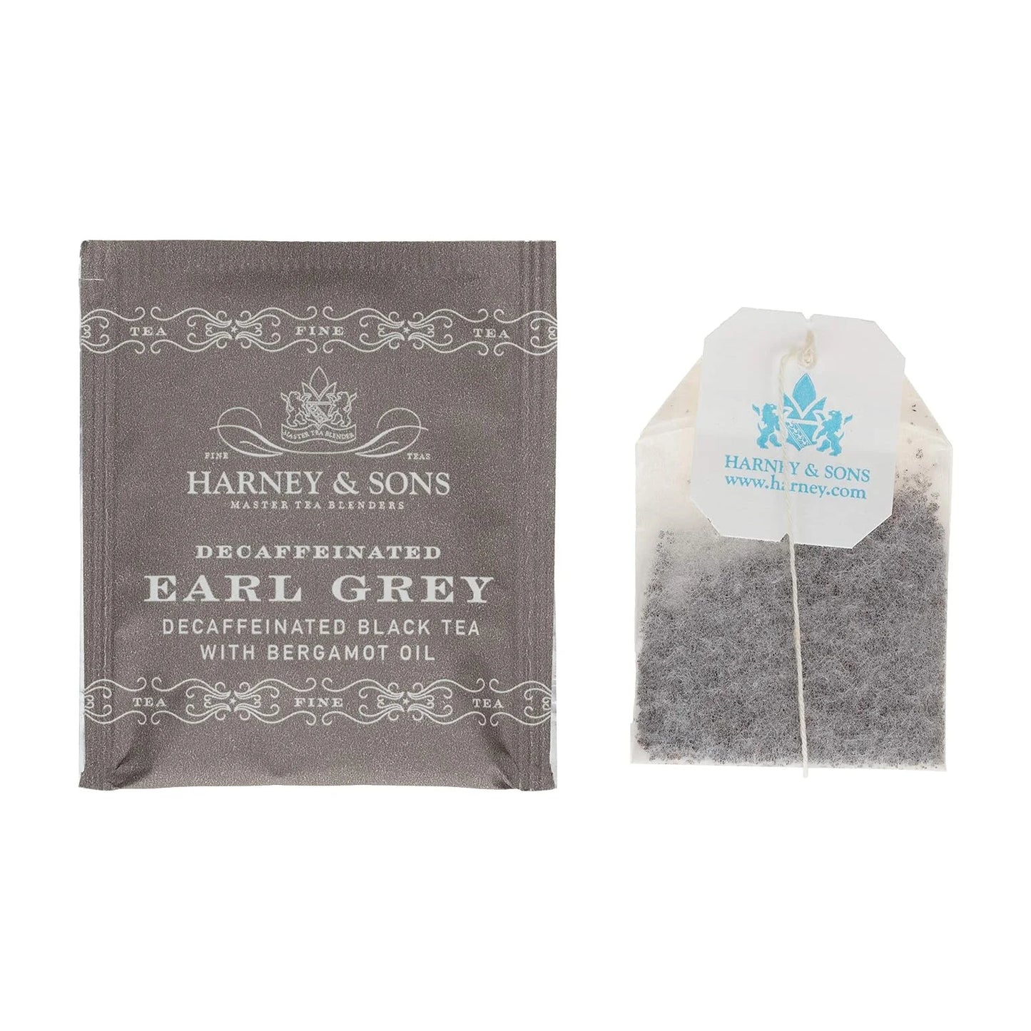 Harney & Sons Decaffeinated Earl Grey Tea bags,Black Tea with Bergamot,50 Count (Pack of 2)