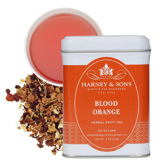 Harney & Sons Blood Orange Herbal Tea Loose Leaf Tin, 4 oz