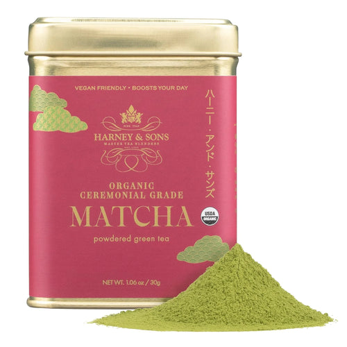 Harney & Sons Organic Ceremonial Grade Matcha Powder, 30g Tin