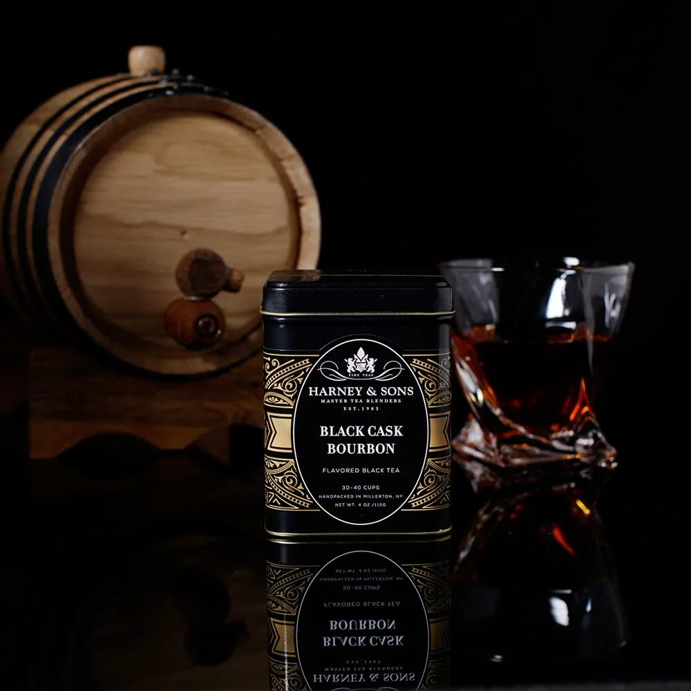 Harney & Sons Black Cask loose tea in tin, Bourbon, 4 Oz