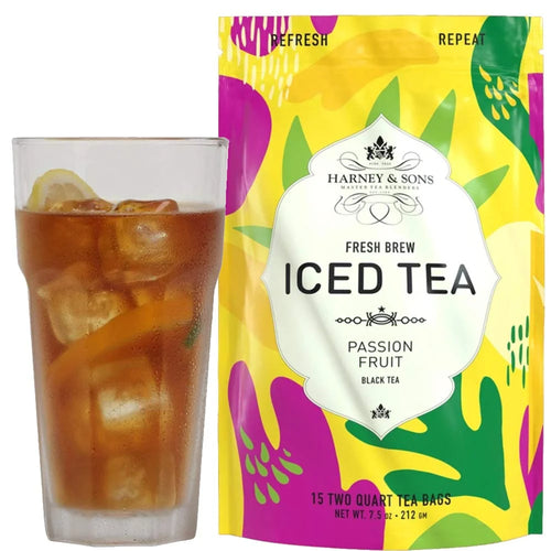 Harney & Sons Fresh Brew Passion Fruit Black Iced Tea, 15 Tea Bags