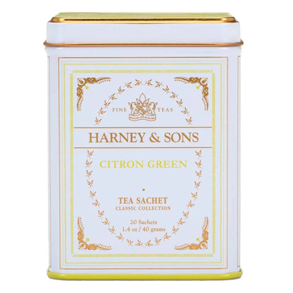Harney & Sons Citron Green Tea, White, 20 Count (Pack of 2)