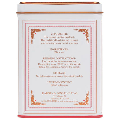 Harney & Sons Black Tea, English Breakfast, 20 Sachets
