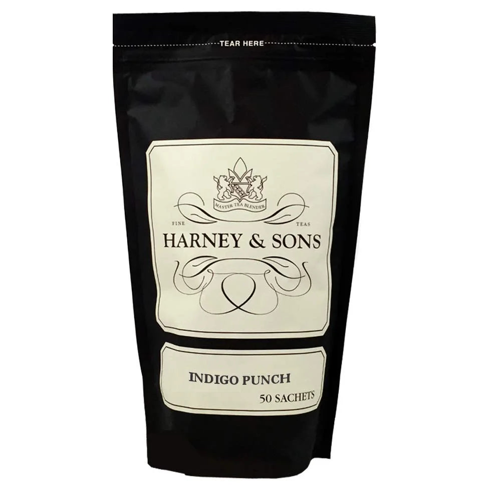 Harney & Sons Indigo Punch Herbal Tea Sachets, 50 Count