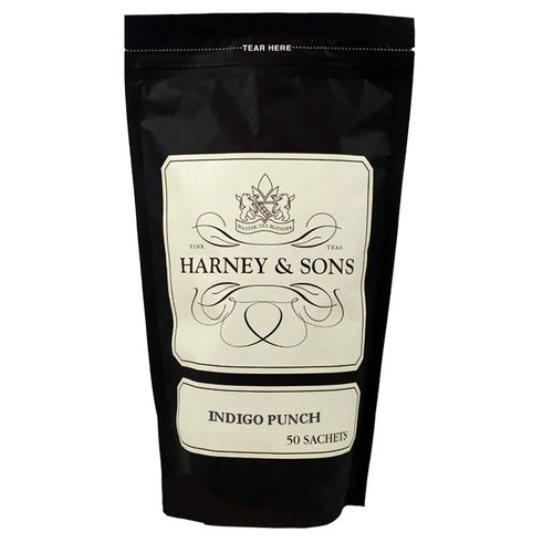 Harney & Sons Indigo Punch Herbal Tea Sachets, 50 Count
