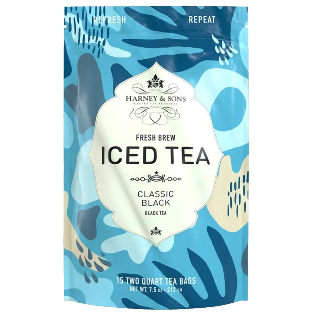 Harney & Sons Fresh Brew Organic Black Iced Tea, 15 Tea Bags