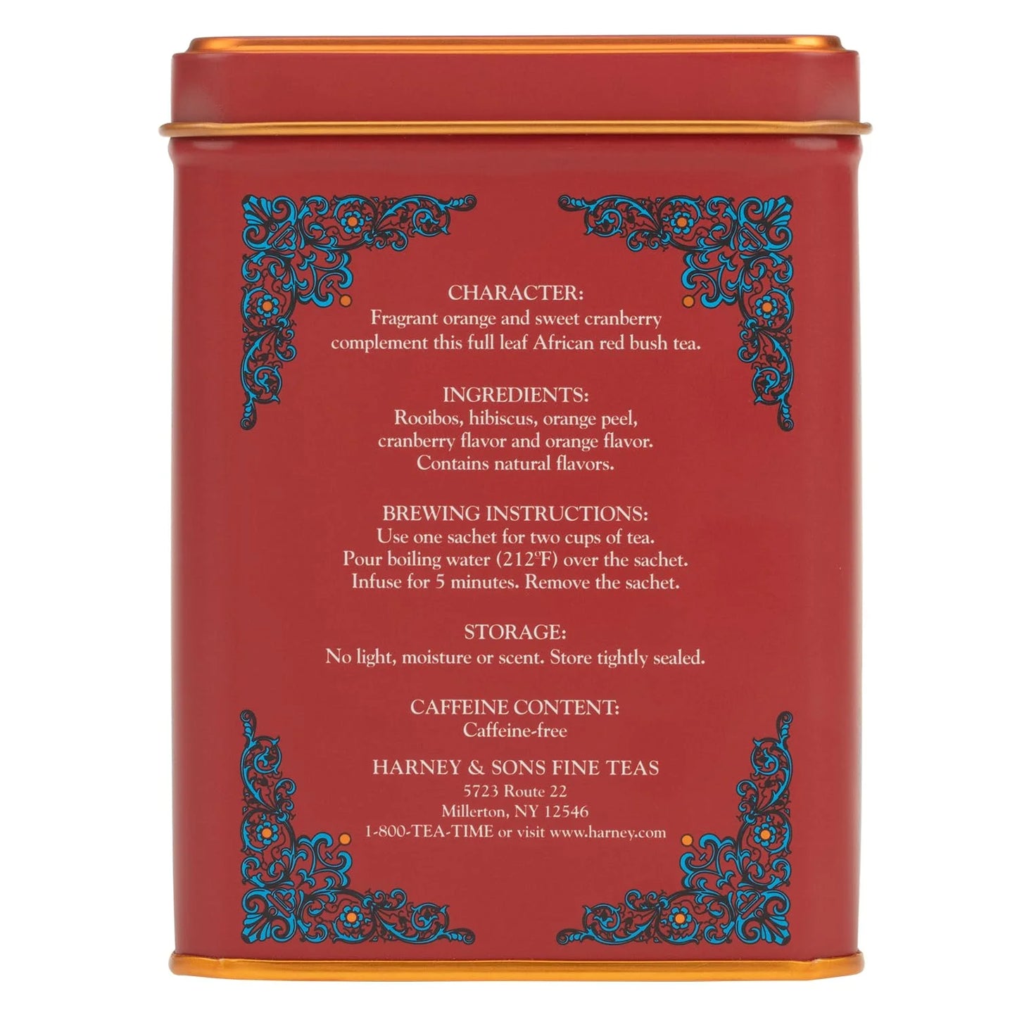 Harney & Sons African Autumn Rooibos Tea, HT Line, 20 sachet tin (Pack of 2)