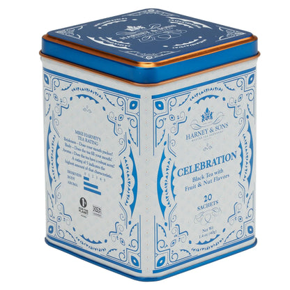 Harney & Sons Celebration Black Tea, 20 Sachets in Decorative Tin