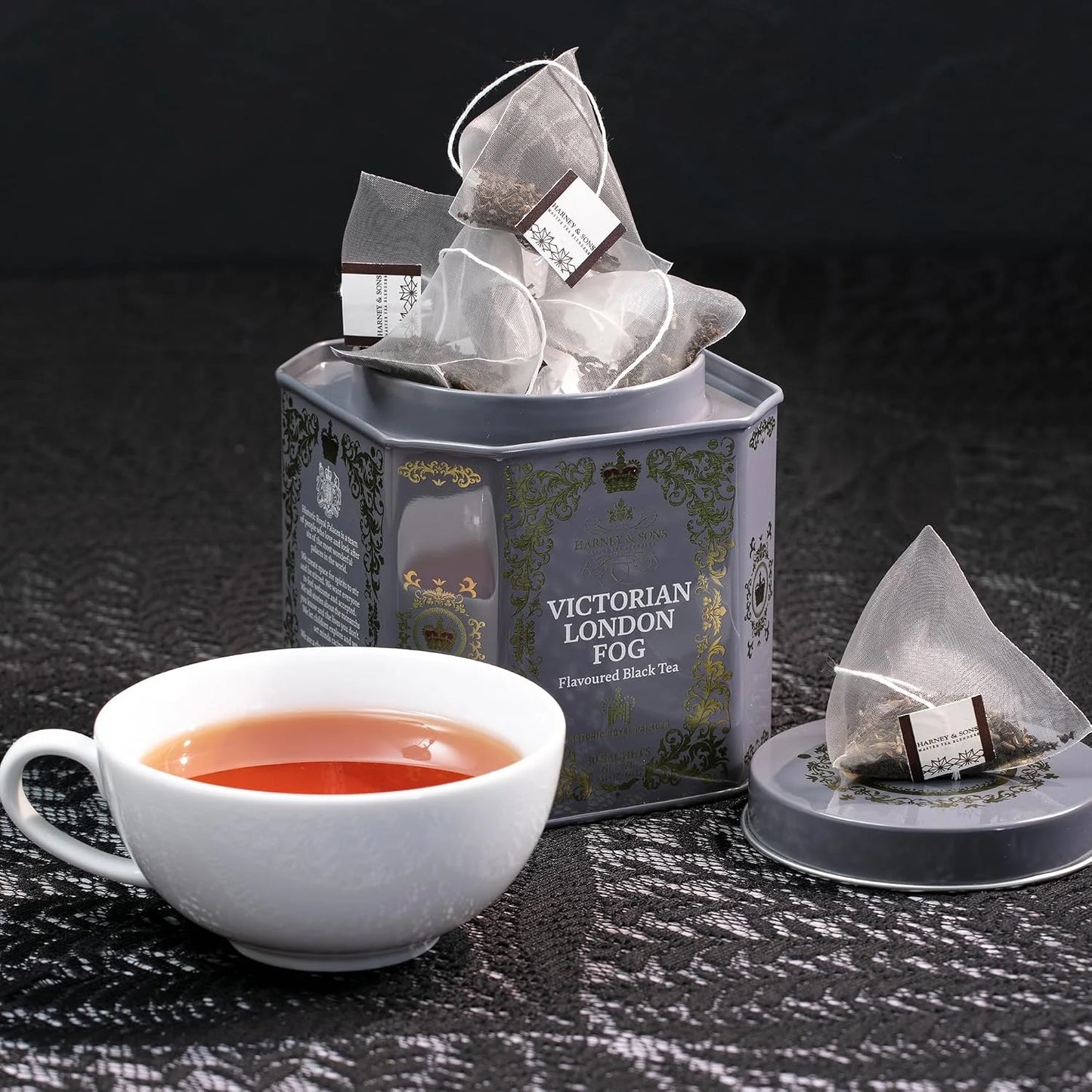Harney & Sons Victorian London Fog Tea, 30 Sachets in Tin