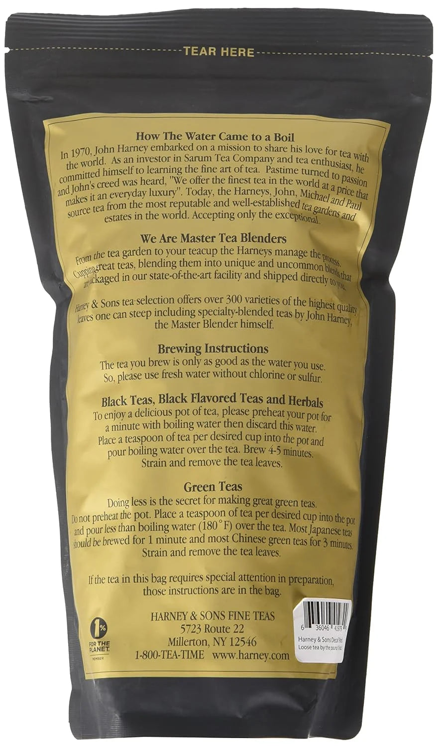 Harney & Sons Decaf Paris Loose Leaf Black Tea, 16 oz