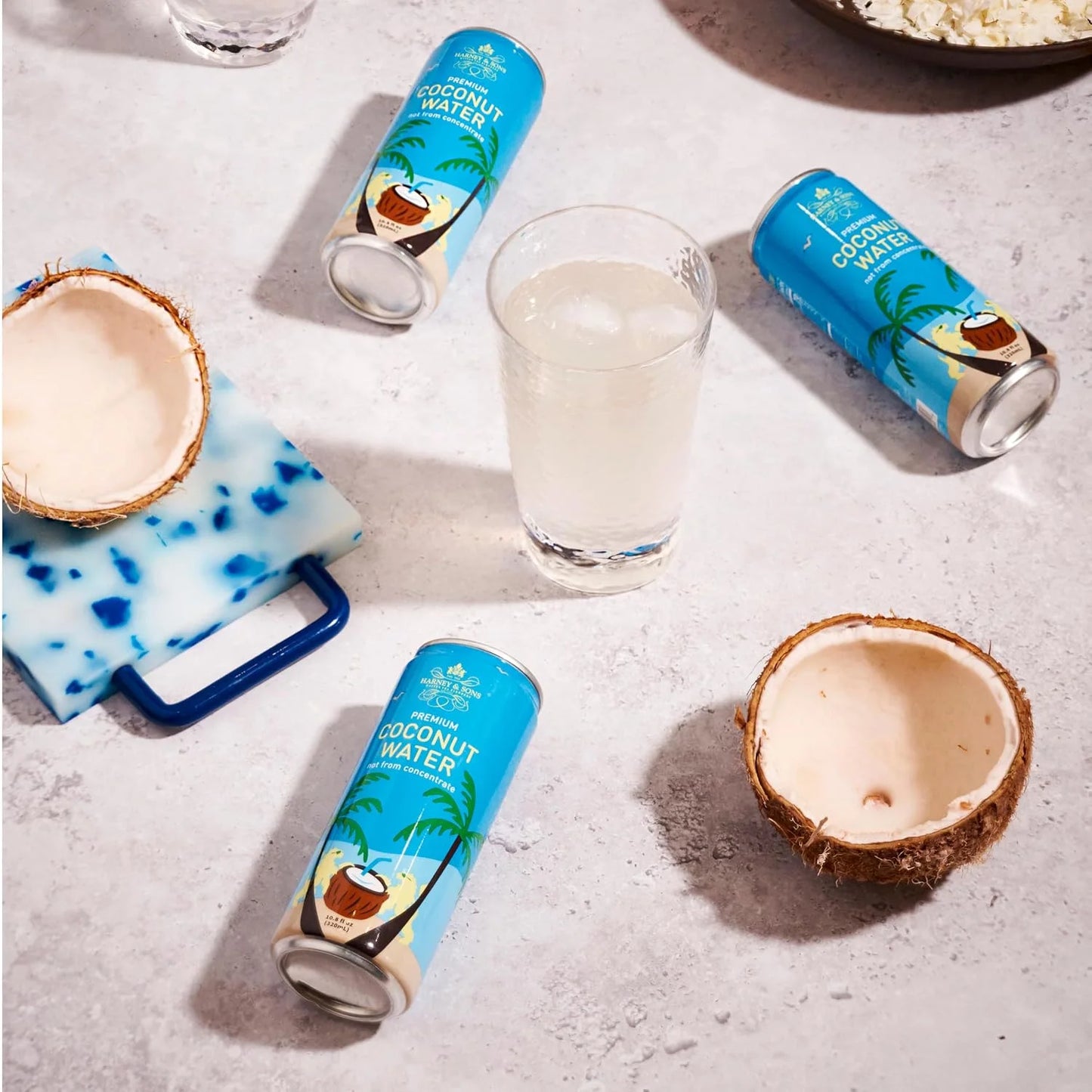 Harney & Sons Coconut Water, 12-Pack, 10.8 fl oz Cans, No Sugar Added
