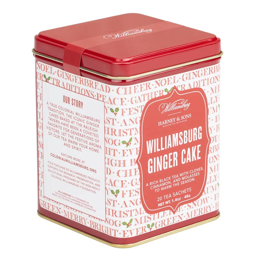 Harney & Sons Williamsburg Ginger Cake Black Tea, 20 Sachets in Tin