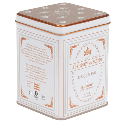 Harney & Sons Classic Darjeeling Black Tea, 20 Sachets in Tin