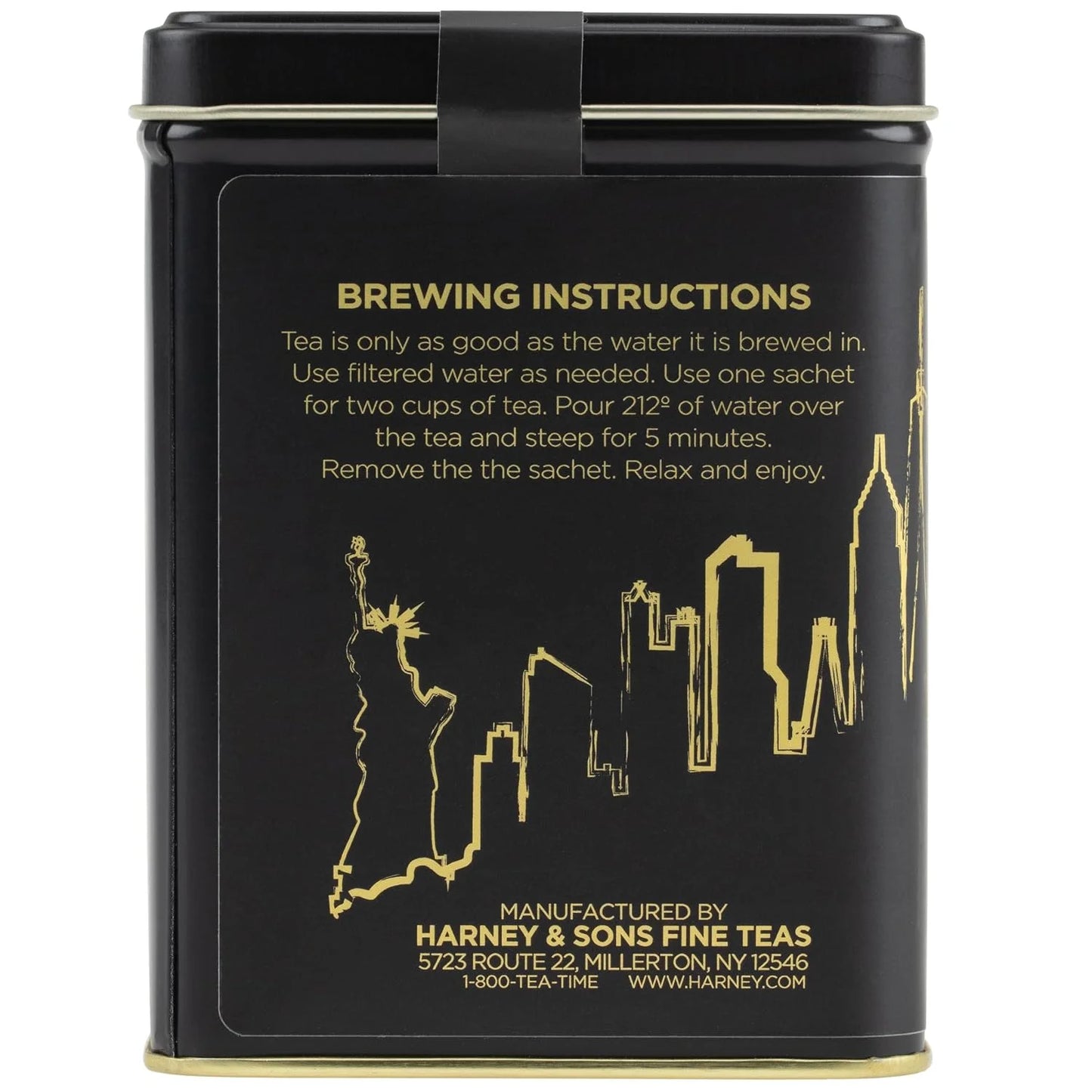 Harney & Sons New York Herbal Tea, 20 Sachets in Tin