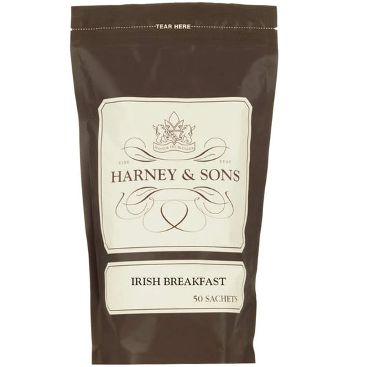 Harney & Sons Irish Breakfast Black Tea Sachets, 50 Count
