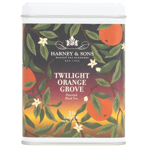 Harney & Sons Twilight Orange Grove Black Tea, 20 Sachets in Tin