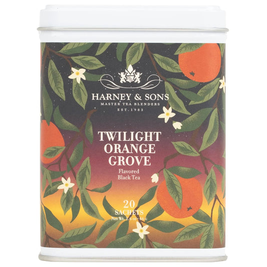 Harney & Sons Twilight Orange Grove Black Tea, 20 Sachets in Tin