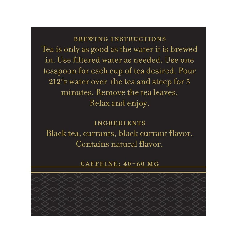 Harney & Sons Black Currant Loose Leaf Black Tea Tin, 4 oz