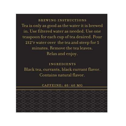 Harney & Sons Black Currant Loose Leaf Black Tea Tin, 4 oz