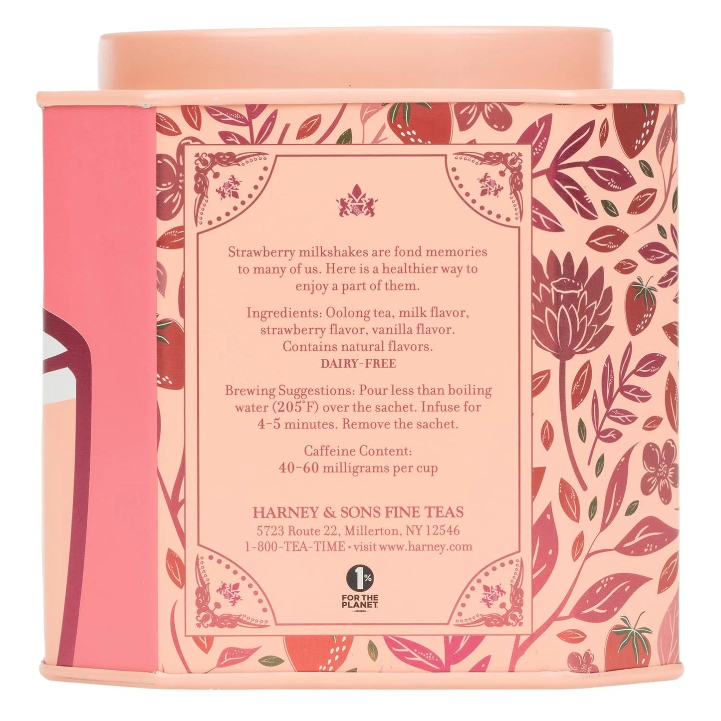 Harney & Sons Strawberry Milkshake Oolong Tea, 30 Sachets in Tin