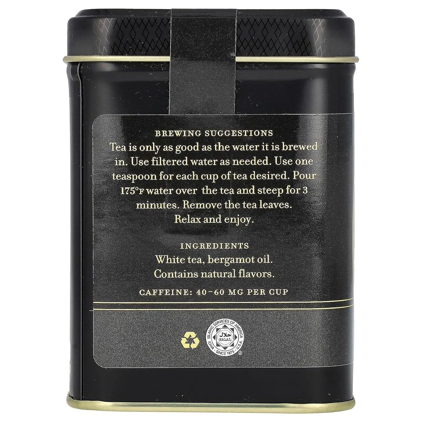 Harney & Sons Winter White Earl Grey Loose Leaf White Tea, 2 oz